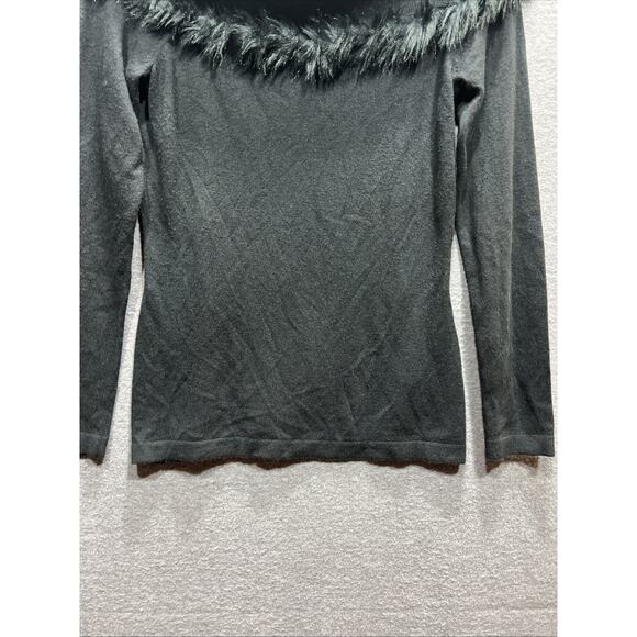 Lilly Pulitzer Alira Off Shoulders Elegant Sweater Black Womens Size M - Picture 4 of 12